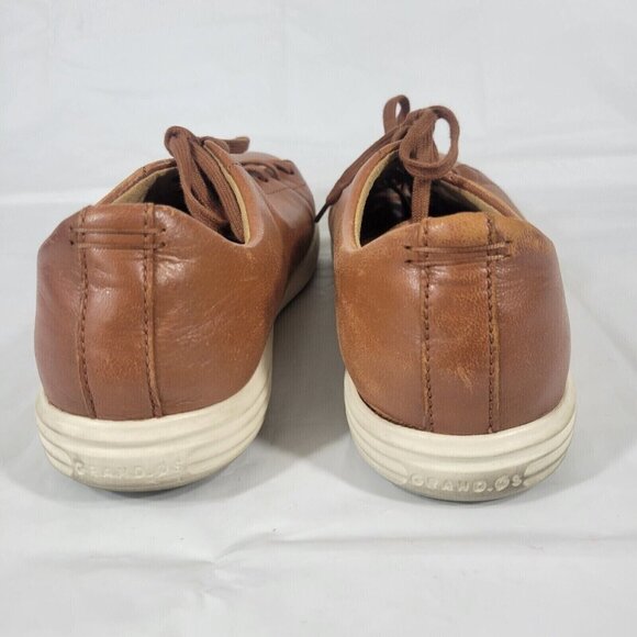 Cole Haan Grand OS Leather Sneakers Men Size 11 Lace Up Low Top Brown Casual - Picture 5 of 13
